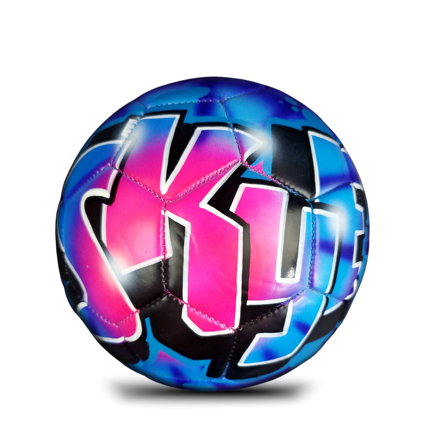 Soccer Ball with Name in Custom Airbrush Graffiti