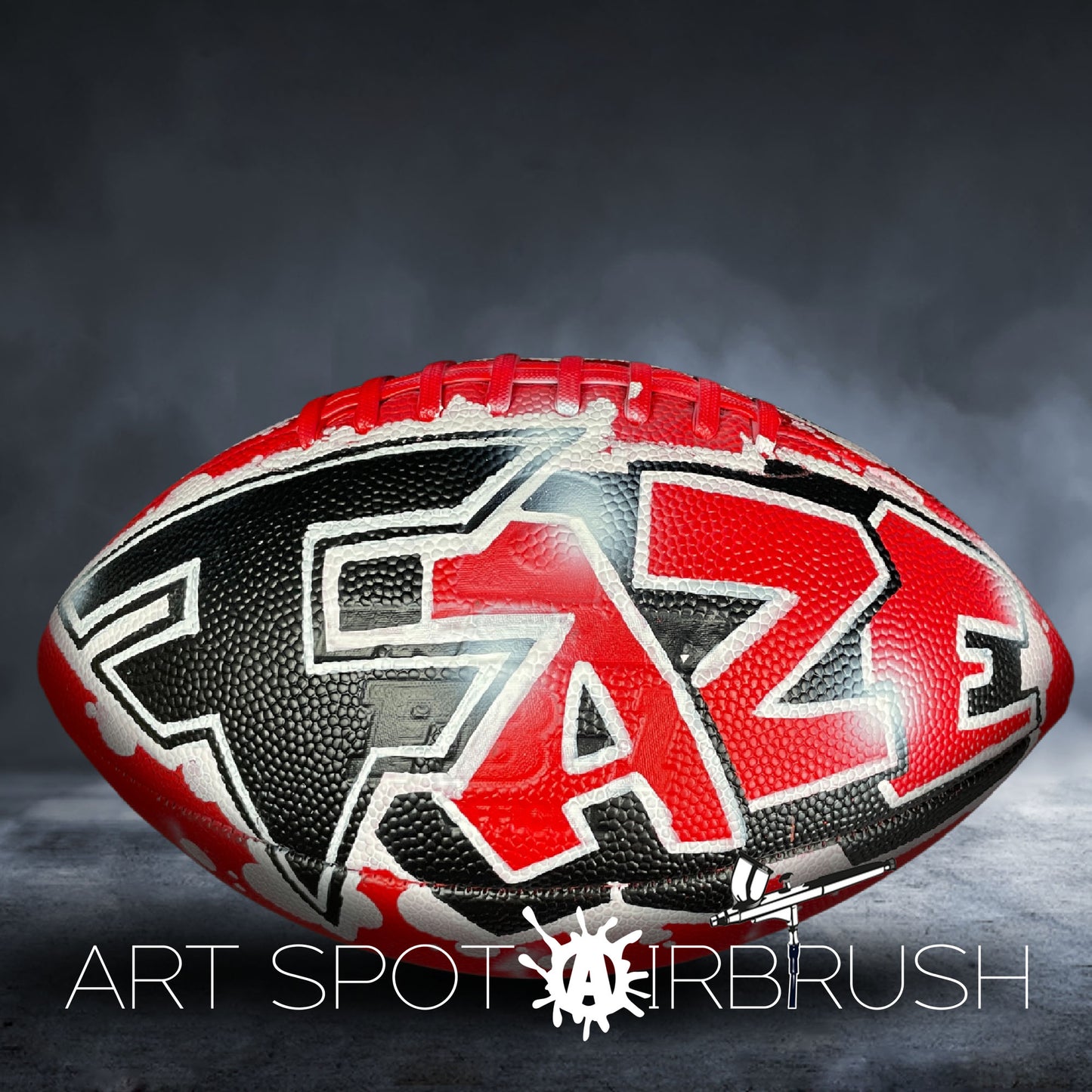 Football Personalized with a Name in Graffiti Style