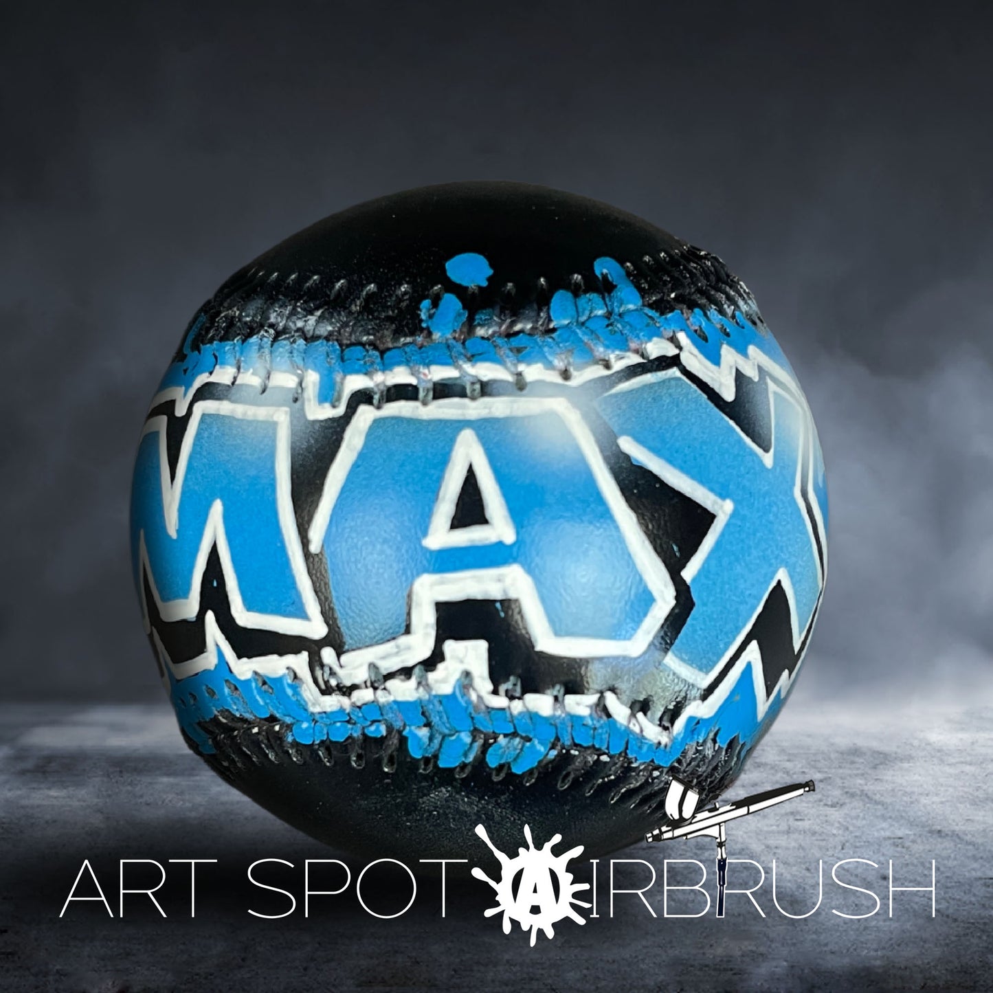 Personalized Baseball with Name in Graffiti