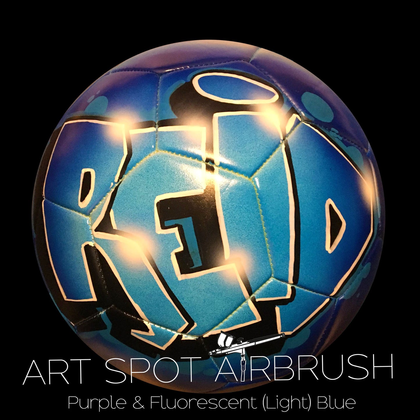 Personalized Soccer Ball with Custom Airbrush Name