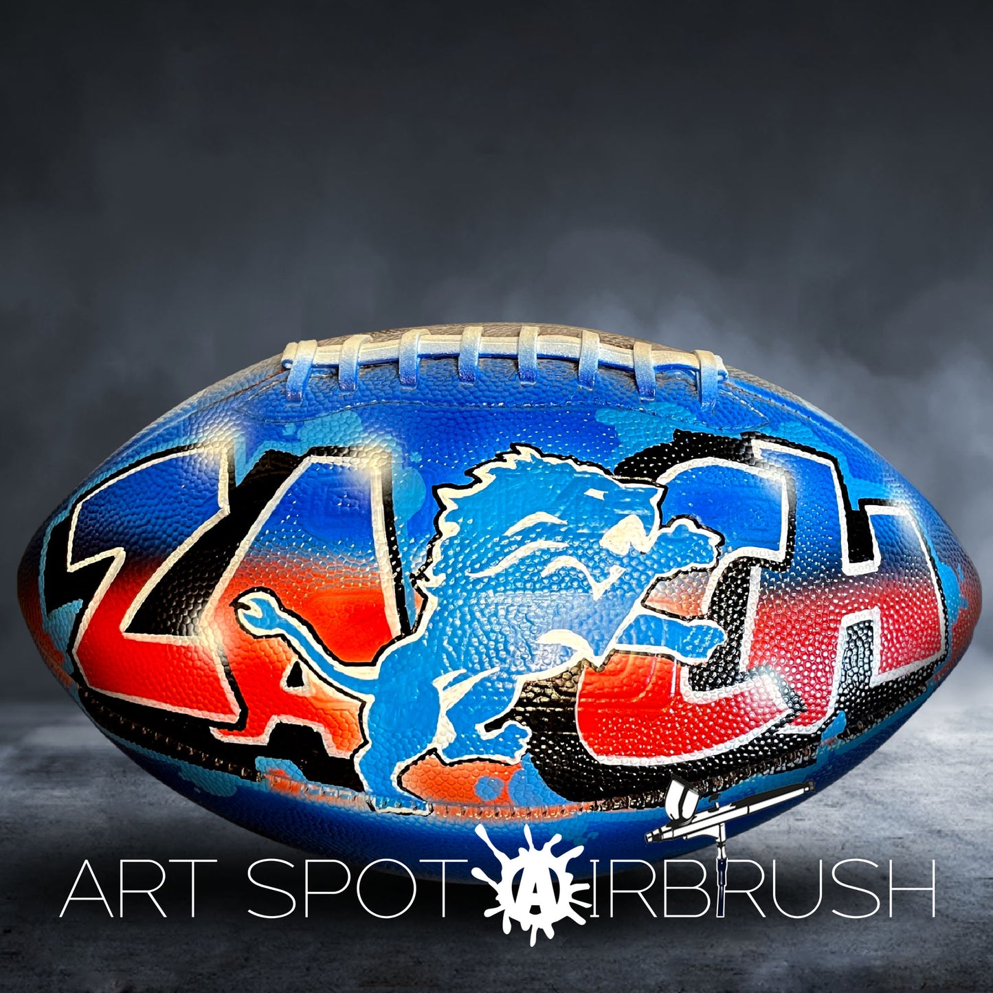 Football Customized with Name in Graffiti