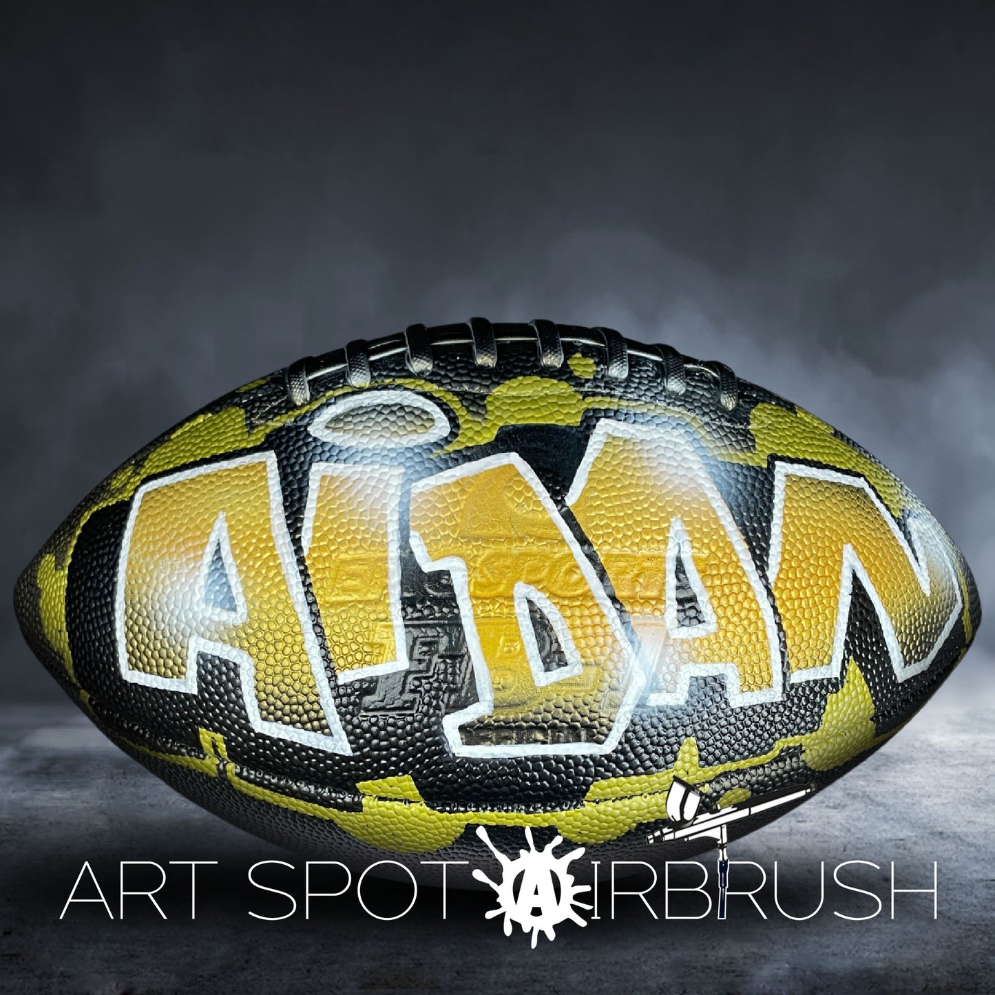 Football Customized with Name in Graffiti