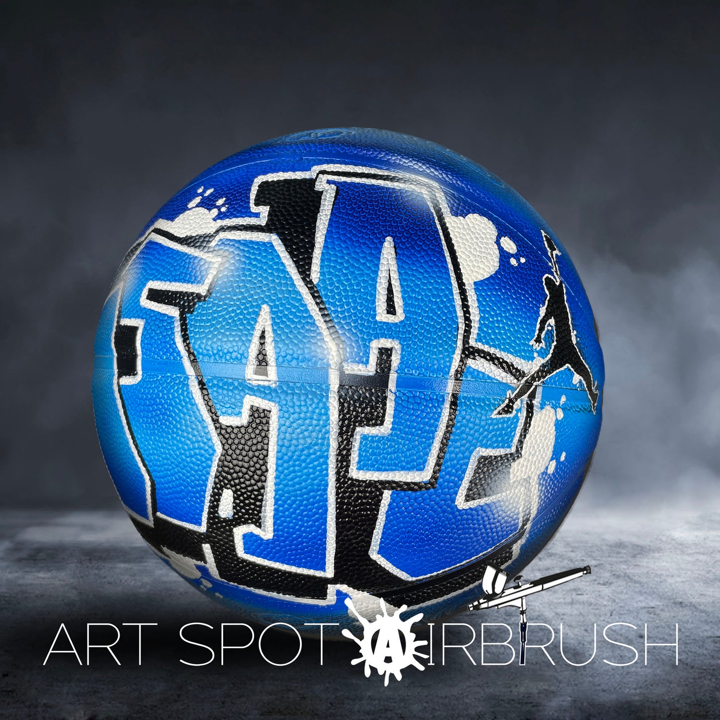 Personalized Basketball with Name in Graffiti