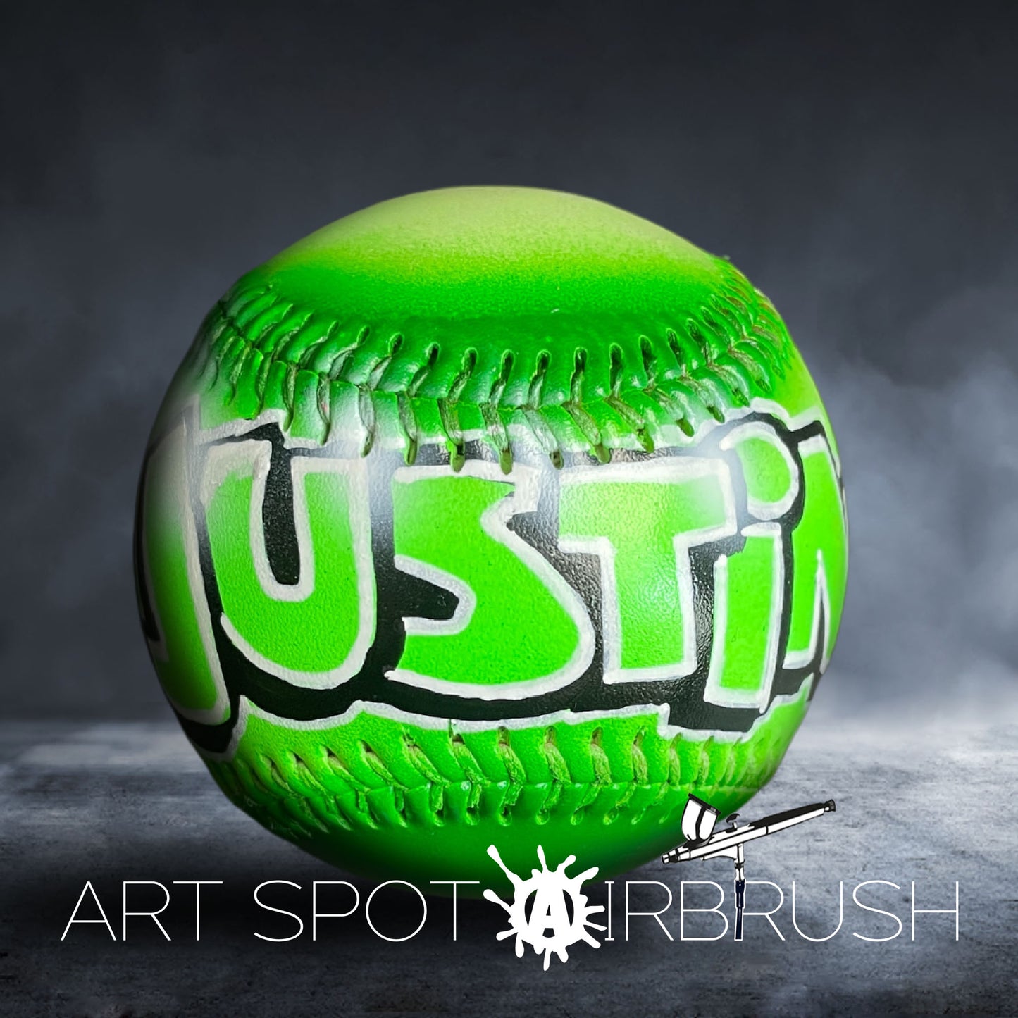 Personalized Baseball with Name in Graffiti